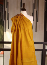 Royal Fashion Embroidered Woolen Shawls - RF25SH I624-P04 Yellow